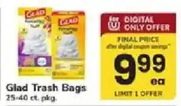 ACME Glad Trash Bags offer