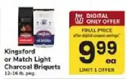 ACME Kingsford or Match Light Charcoal Briquettes offer
