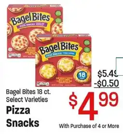 Maceys Bagel Bites Pizza Snacks offer