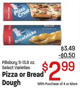 Maceys Pillsbury pizza or bread dough offer