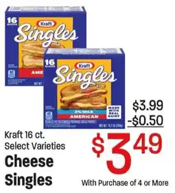 Maceys Kraft cheese singles offer