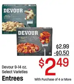 Maceys Devour entrees offer