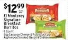 Met Foodmarkets El Monterey Signature Breakfast Burritos offer