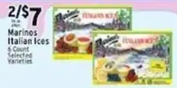 Met Foodmarkets Marinos Italian Ices offer