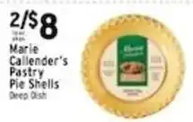 Met Foodmarkets Marie Callender's Pastry Pie Shells offer