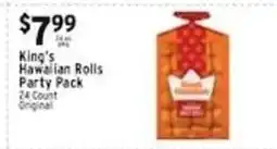 Met Foodmarkets King's Hawaiian Rolls Party Pack offer