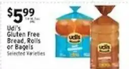 Met Foodmarkets Udi's Gluten Free Bread, Rolls or Bagels offer