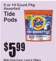 Super Fresh Tide Pods offer