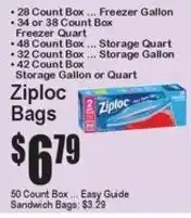 Super Fresh Ziploc bags offer