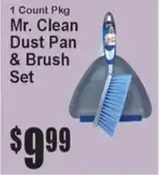 Super Fresh Mr. Clean dust pan & brush set offer