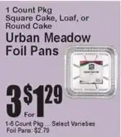Super Fresh Urban Meadow Foil Pans offer