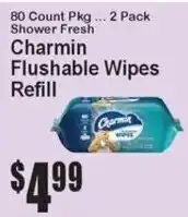 Super Fresh Charmin flushable wipes refill offer
