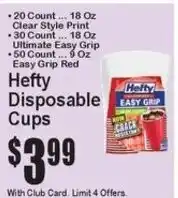 Super Fresh Hefty Disposable Cups offer