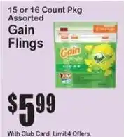 Super Fresh Gain Flings offer