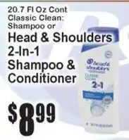 Super Fresh Head & Shoulders Shampoo or Conditioner offer
