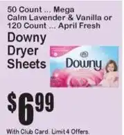 Super Fresh Downy Dryer Sheets offer