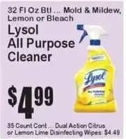 Super Fresh Lysol all purpose cleaner offer