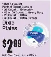 Super Fresh Dixie Plates offer
