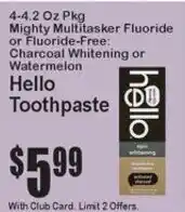 Super Fresh Hello toothpaste offer