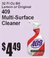 Super Fresh 409 multi-surface cleaner offer