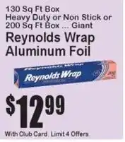 Super Fresh Reynolds Wrap Aluminum Foil offer