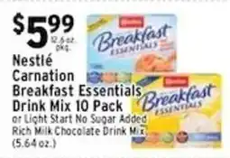 Met Foodmarkets Nestle Carnation Breakfast Essentials Drink Mix offer