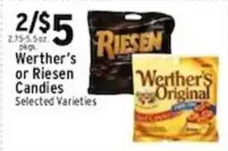 Met Foodmarkets Werther's or Riesen Candies offer