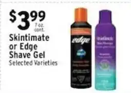 Met Foodmarkets Skintimate or Edge Shave Gel offer