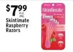 Met Foodmarkets Skintimate Raspberry Razors offer