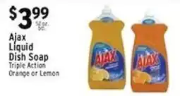 Met Foodmarkets Ajax liquid dish soap offer