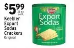 Met Foodmarkets Keebler Export Sodas Crackers Original offer