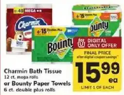ACME Charmin Bath Tissue or Bounty Paper Towels offer