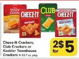 ACME Cheez-It Crackers, Club Crackers or Keebler Townhouse Crackers offer