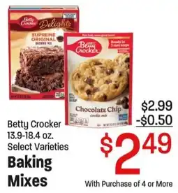 Maceys Betty Crocker Baking Mixes offer