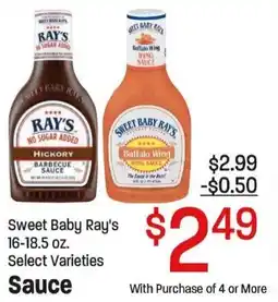Maceys Sweet Baby Ray's Sauce offer