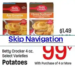 Maceys Betty Crocker potatoes offer