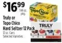 Pioneer Supermarkets Truly or Topo Chico Hard Seltzer offer