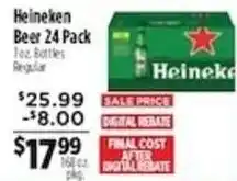 Pioneer Supermarkets Heineken beer offer