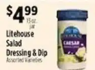 Pioneer Supermarkets Litehouse Salad Dressing & Dip offer