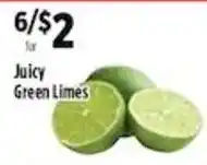 Pioneer Supermarkets Juicy Green Limes offer