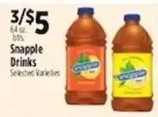 Pioneer Supermarkets Snapple Drinks offer