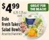 Pioneer Supermarkets Dole Fresh Takes Salad Bowls offer
