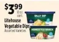 Pioneer Supermarkets Litehouse Vegetable Dips offer
