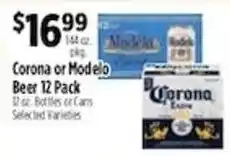 Pioneer Supermarkets Corona or Modelo Beer offer