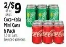 Pioneer Supermarkets Coca-Cola Mini Cans offer