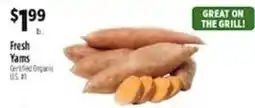 Pioneer Supermarkets Fresh Yams offer