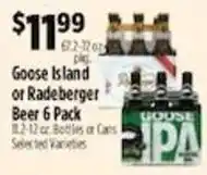 Pioneer Supermarkets Goose Island or Radeberger Beer 6 Pack offer