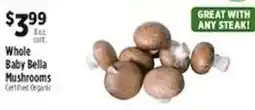 Pioneer Supermarkets Whole Baby Bella Mushrooms offer