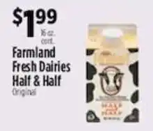 Pioneer Supermarkets Farmland Fresh Dairies Half & Half Original offer