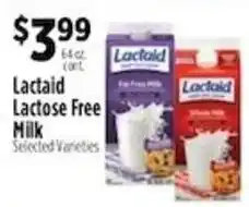 Pioneer Supermarkets Lactaid lactose free milk offer